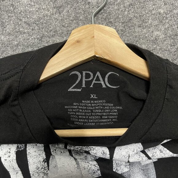 2Pac Tupac Shakur Y2K Prayer Graphic T-Shirt Black XL - Picture 4 of 6